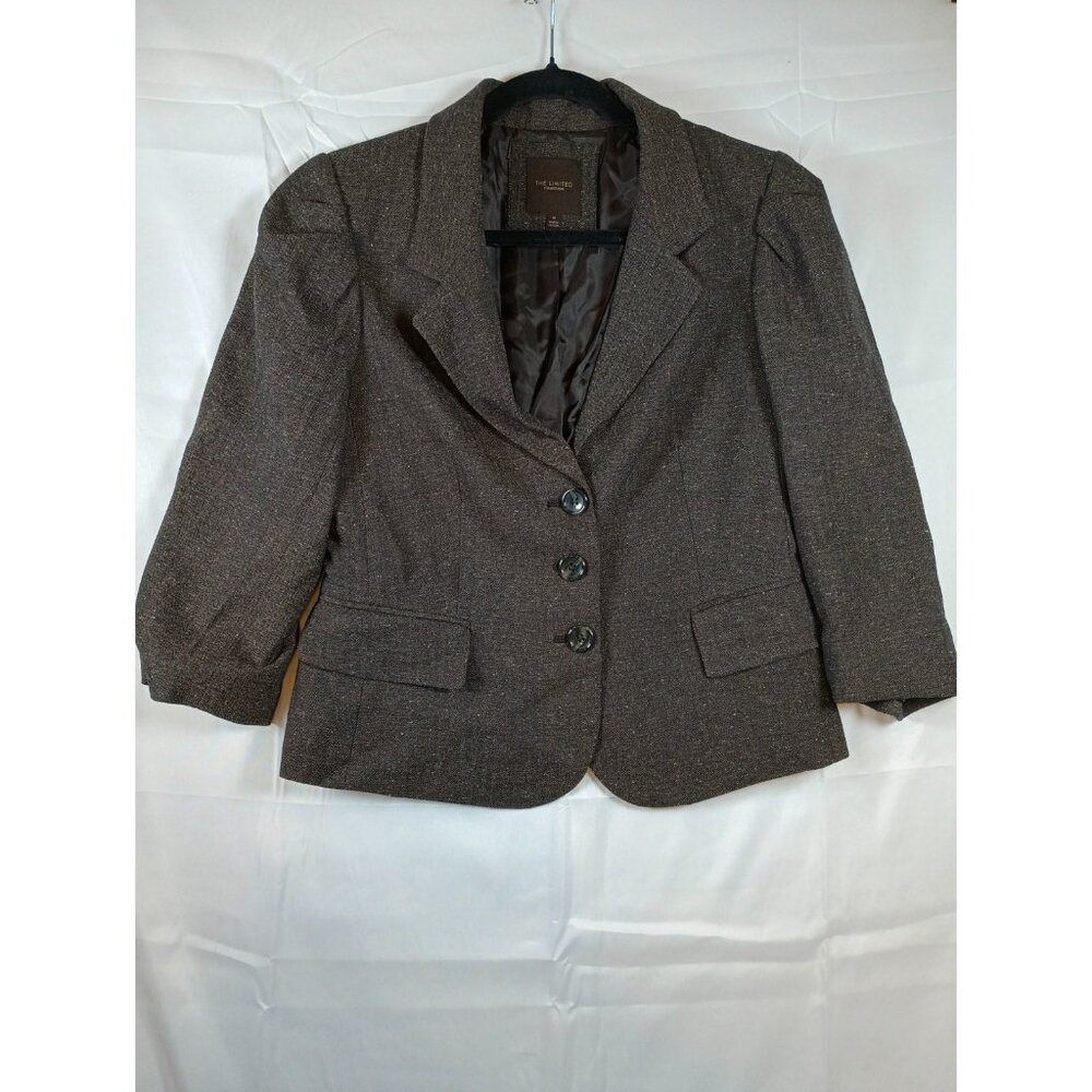 The Limited Blazer  Brown Button Front Womens Size M